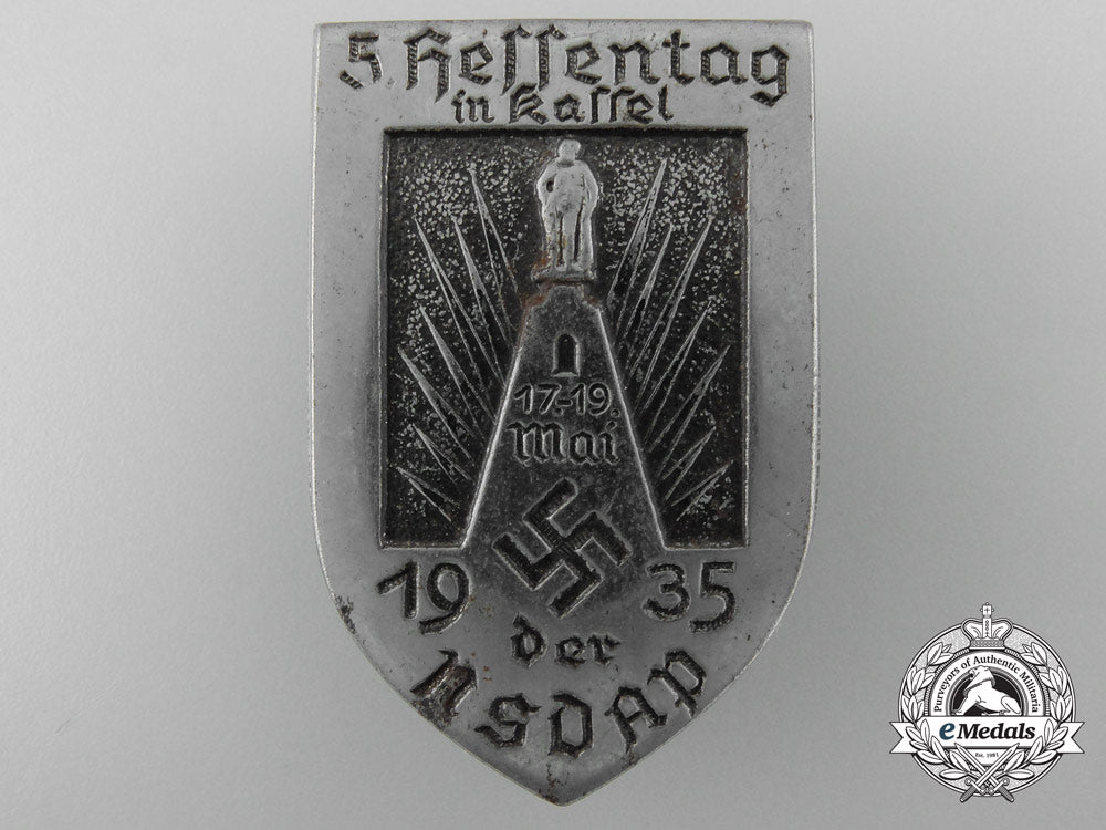 A 1935 Nsdap 5Th Hessen Day In Kassel Badge – EMedals