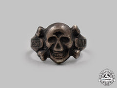 Germany, Third Reich. A West Wall Totenkopf Ring