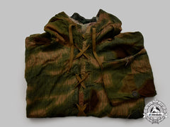 Germany, Heer. A Marsh Pattern Camouflage Sniper’s Smock With Hood And Veil