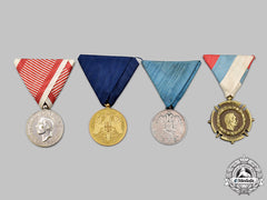 Yugoslavia, Kingdom; Serbia, Kingdom. A Lot Of Four Medals
