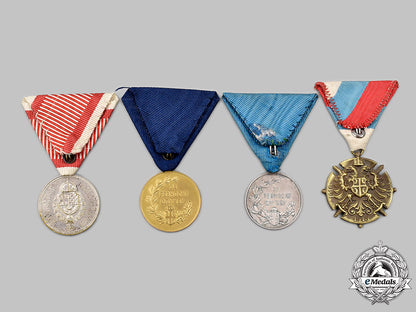 yugoslavia,_kingdom;_serbia,_kingdom._a_lot_of_four_medals_31_m21_mnc4825