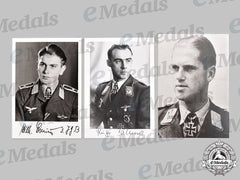 Germany, Luftwaffe. A Lot Of Postwar Signed Knight’s Cross Recipient Photos