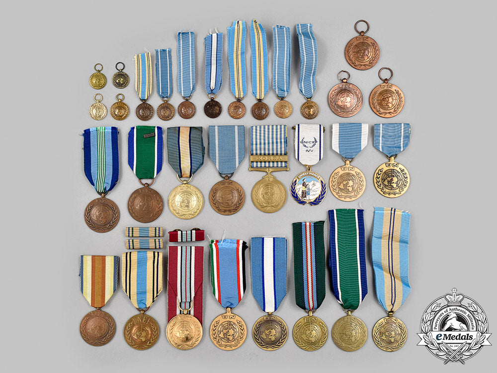 united_nations._a_lot_of_thirty-_one_service_and_commemorative_medals_63_m21_mnc8899_1