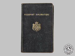 Yugoslavia, Kingdom. A Diplomatic Passport Issued To Consul General Dr. Filip Dobrečić