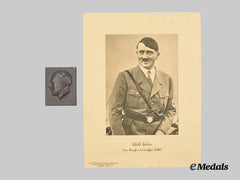 Germany, Third Reich. An AH Portrait, with Miniature Relief