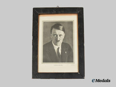 Germany, Third Reich. A Framed Portrait of AH