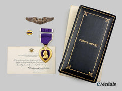 United States. The Purple Heart & Wings of Second Lieutenant Williams Jr. KIA, 82nd Fighter Group