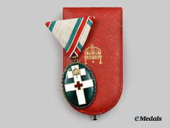 Austria, Empire. An Exceptionally Preserved Cased Decoration of the Hungarian Red Cross, Merit Medal, c. 1935