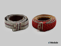 Croatia, Independent State. A Pair of Officer Grade Belts