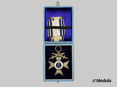 Bavaria, Kingdom. An Order of Military Merit, II Class Merit Cross with Swords and Case, by Gebrüder Hemmerle