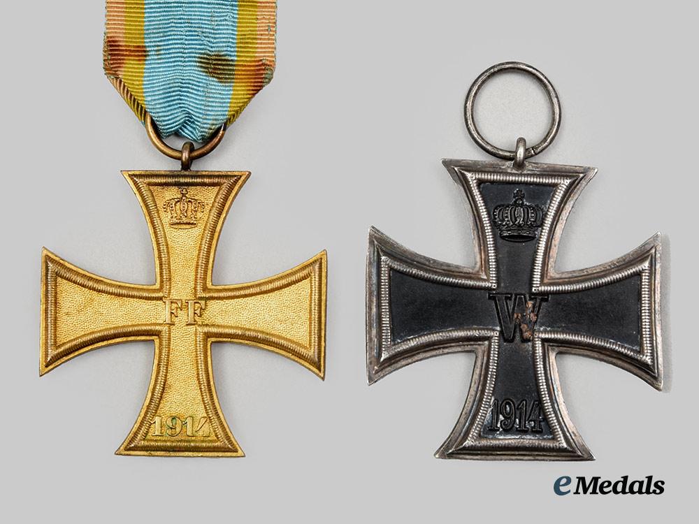 germany,_empire._a_pair_of_first_world_war_service_decorations(_iron_cross1914/_military_merit_cross)__a_i1_3836