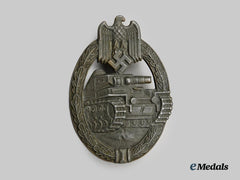 Germany, Third Reich. A Panzer Assault Badge, Bronze Grade, Unmarked Frank & Reif Variant