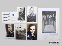 Germany, Luftwaffe. A Mixed Lot of Postwar Signed Photos of Notable Airmen