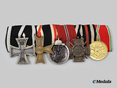 Germany, Third Reich. A Medal Bar for First and Second World War Service