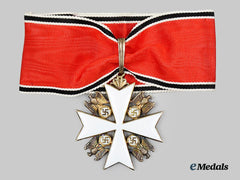 Germany, Third Reich. An Order of the German Eagle, II/III Class Neck Cross, by Gebrüder Godet