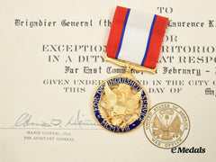 United States. The Posthumously Awarded DSM of Colonel Laurence Ladue for Command in Korea 1951