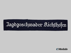 Germany, Luftwaffe. A Mint Jagdgeschwader Richthofen Enlisted Personnel Cuff Title