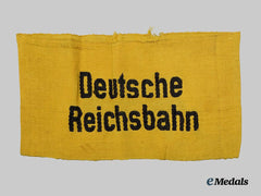 Germany, Third Reich. A Reichsbahn Personnel Armband, Yellow Variant