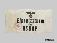 Germany, NSDAP. A Late-War Einsatzsturm Armband, Ortsgruppe Zweibrücken-West