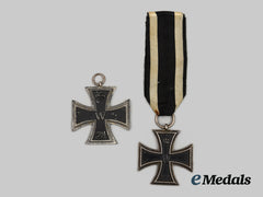 Germany, Imperial. A Pair of 1914 Iron Crosses II Class, Rare Variants