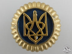 A Second War Ukrainian Auxiliary Police Cap Badge