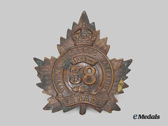 Canada, CEF. A 38th Infantry Battalion "Royal Ottawa Battalion" Cap Badge