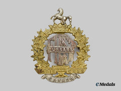 Canada, Commonwealth. A 1st Hussars Cavalry Regiment Officer’s Cap Badge, by J.R. Gount