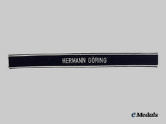 Germany, Luftwaffe. A Mint 1st Fallschirm-Panzer Division Hermann Göring NCO’s Cuff Title