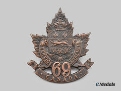 Canada, CEF. A 69th Infantry Battalion Cap Badge