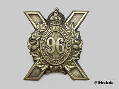 Canada, CEF. A 96th Infantry Battalion "Canadian Highlanders" Glengarry Badge, by Dingwall