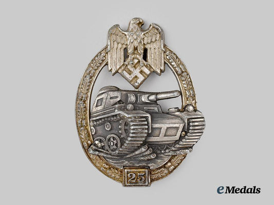 germany,_wehrmacht._a_panzer_assault_badge,_special_grade25,_transitional_semi-_hollow_variant_by_c._e._juncker___m_n_c0538