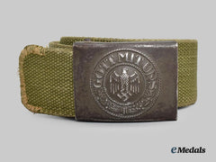 Germany, Heer. A Tropical EM NCO’s Belt and Buckle