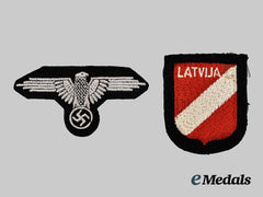 Germany, SS. A Pair of Waffen-SS Uniform Insignia