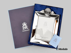 United Kingdom. Her Majesty Queen Elizabeth II. 2016 Christmas Gift of a Picture Frame, Boxed