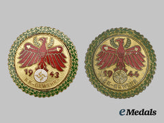 Germany, Third Reich. A Group of Two Tyrolean Small Caliber Rifle Marksmanship Champion Badges