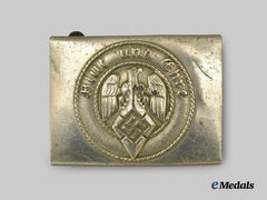 Germany, HJ. A Member’s Belt Buckle, with Transitional Marks, by Giesse & Schmidt