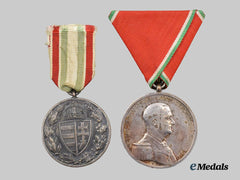 Hungary, Kingdom. A Bravery Medal and Commemorative Medal