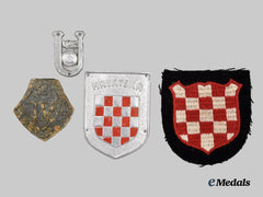 Germany, Wehrmacht. A Lot of Croatian Axis Volunteer Insignia