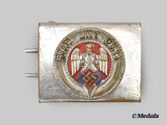 Germany, HJ. A Member’s Belt Buckle, Rare Transitional Variant, by Steinhauer & Lück