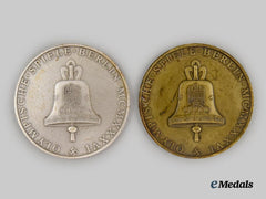 Germany, Third Reich. A Pair of 1936 Berlin Olympics Commemorative Medallions