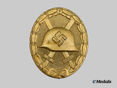 Germany, Wehrmacht. A Gold Grade Wound Badge, by Friedrich Orth