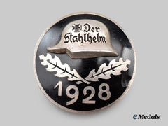 Germany, Der Stahlhelm. A 1928 Commemorative Service Badge, by Der Stahlhof Magdeburg