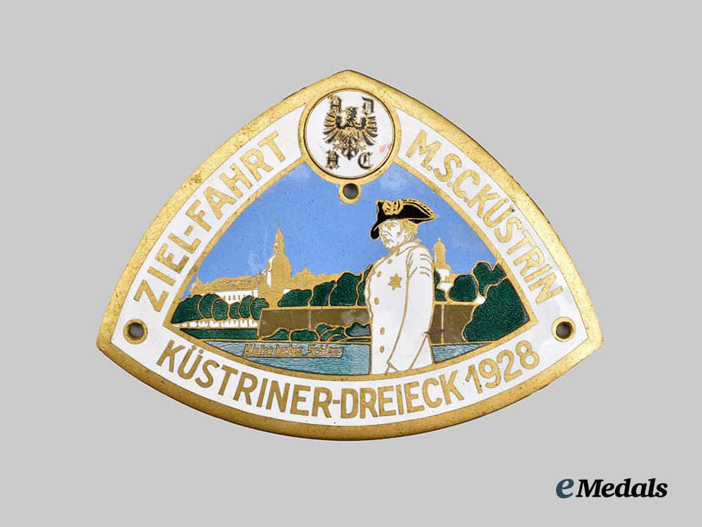 germany,_weimar_republic._a1928_a_d_a_c_küstriner_dreieck_automobile_journey_commemorative_plaque,_by_josef_preissler___m_n_c1052