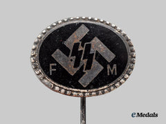 Germany, SS. A Supporting Member’s Pin, K-Series, by Deschler & Sohn