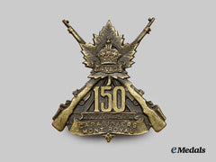 Canada, CEF. A 150th Infantry Battalion "150th Carabiniers Mont Royal" Cap Badge