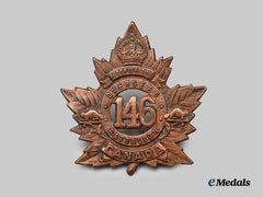 Canada, CEF. A 146th Infantry Battalion Cap Badge