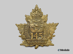 Canada, CEF. A 145th Infantry Battalion Cap Badge