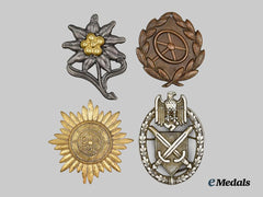 Germany, Third Reich. A Lot of Four Decorations and Insignia