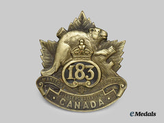 Canada, CEF. A 183rd Infantry Battalion "Manitoba Beavers" Cap Badge