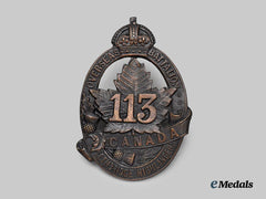 Canada, CEF. A 113th Infantry Battalion "Lethbridge Highlanders" Cap Badge